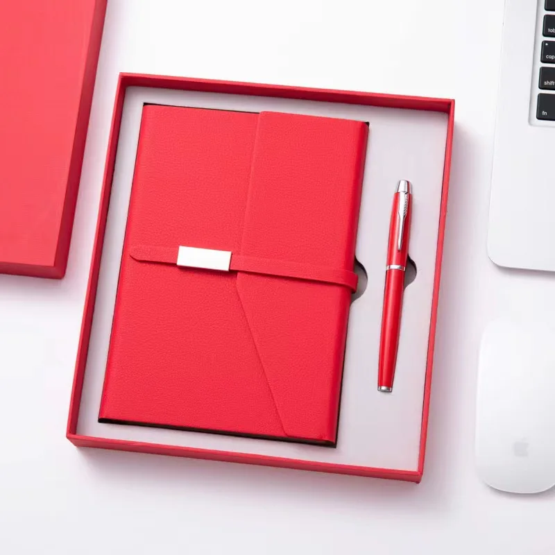 Luxury Office Gift Set Business Notebook Set Travel Notepad Corporate Gift Handbook Bookmark Custom LOGO