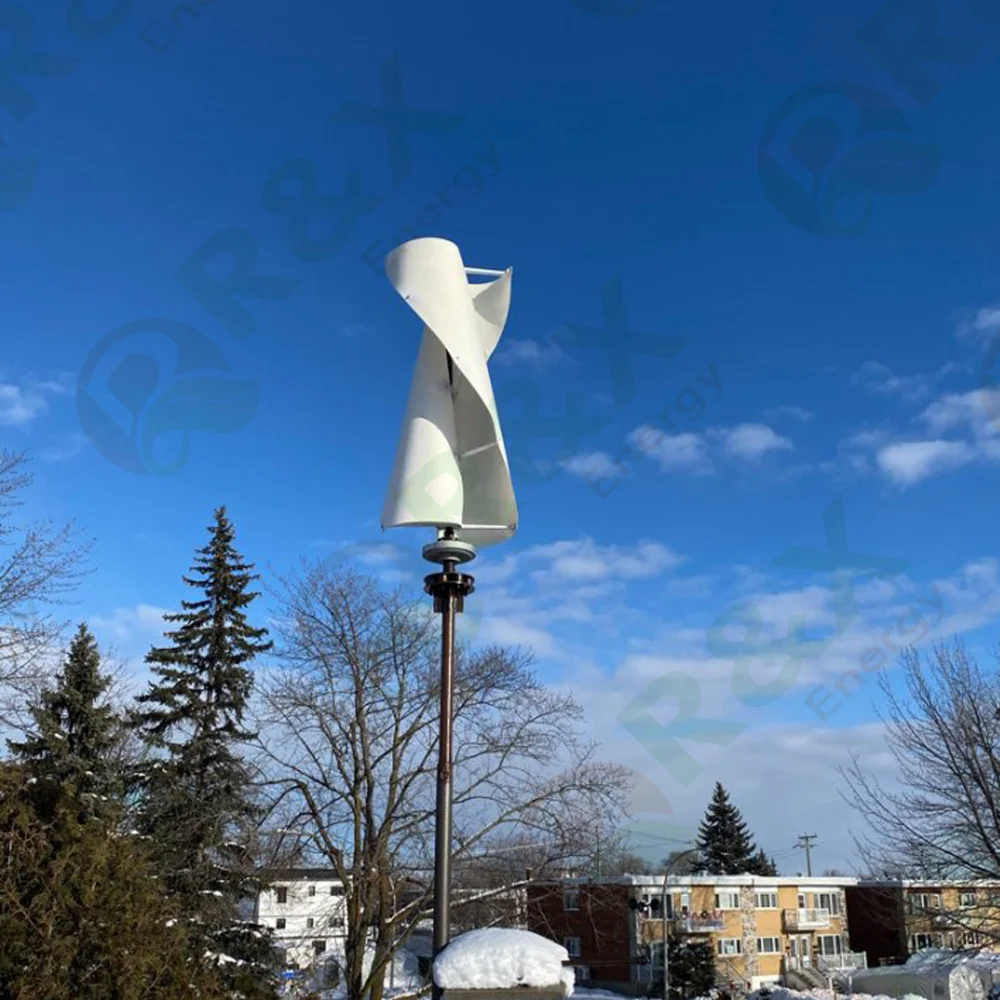 3KW 5KW 10KW Home Application Vertical Wind Turbine Generator System Power Generation Windmill
