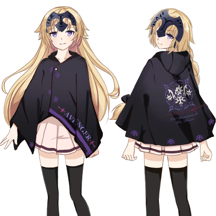 
Anime Game Role Playing Custom Wholesale Fate / Zero Apocrypha Grand Order Joan of Arc Fall Fate/EXTELLA Winter Cloak Hoodie 