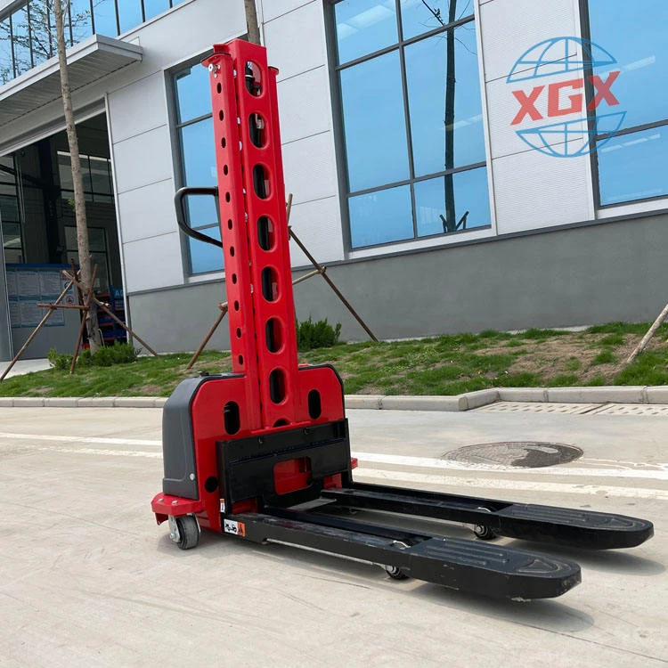Hot electric fork lift slef loading pallet truck 1000kg 500kg battery automatic stacker machine