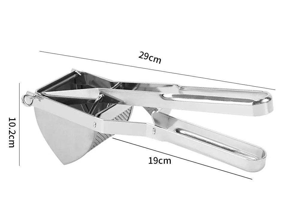 Custom Logo Manual Heavy Duty Squeezer Large Stainless Steel Fruits Masher Potato Ricer