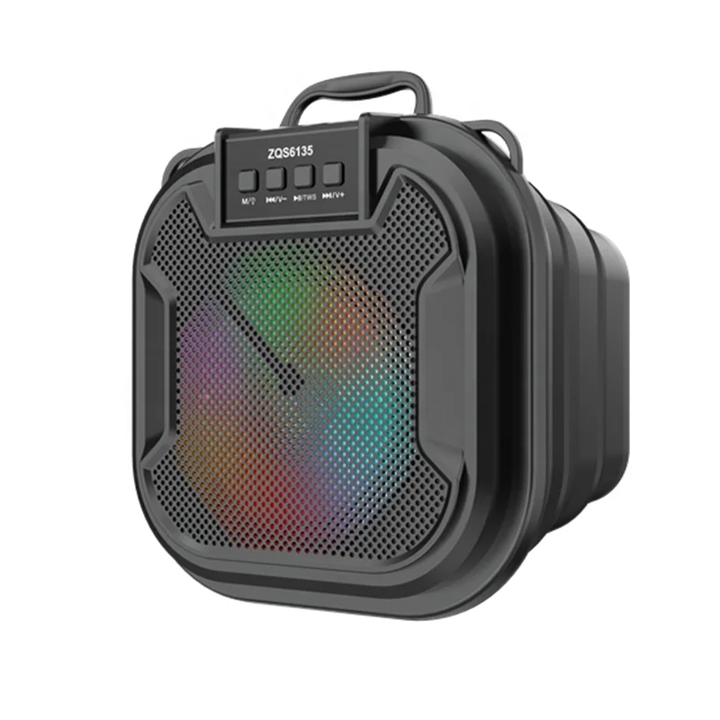 2022 Wholesale Scalable Subwoofer Bass Colorful Led Speakers Waterproof Wireless Stereo Blue tooth Sound Box Speaker