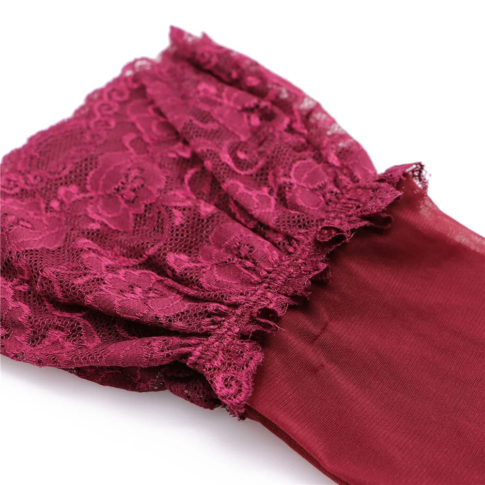 
Varsbaby sexy floral lace fashion transaprent underwear yarn high quality garters+stockings 2 pcs S M L XL XXL 