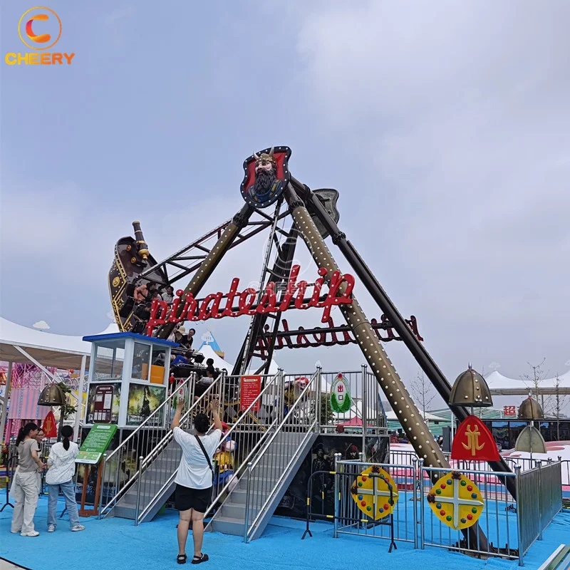 Amusement park ride family game fiberglass material swing boat galleon pirate ship for sale