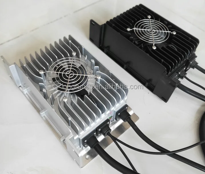 On board 2000W high power waterproof battery charger for electric vehicle, car, scooter,folk truck battery