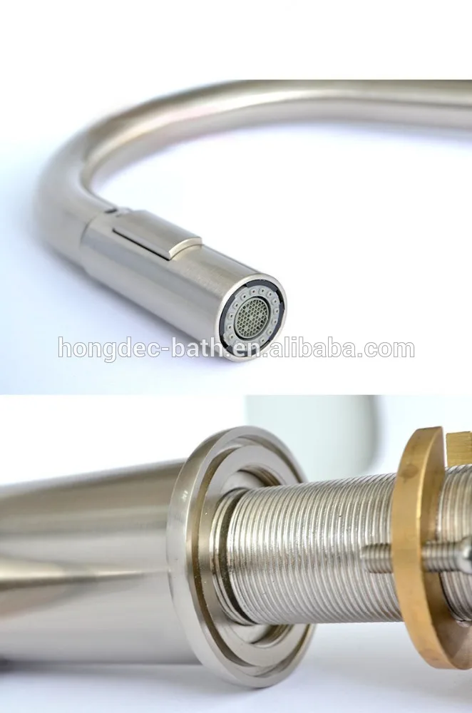 HOMEDEC Single-Handle Motion Sense Wave Sensor Touchless Stainless Steel Kitchen Sink Mixer Tap Pull Down Kitchen Faucet