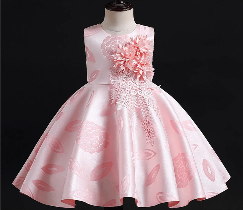 High Quality Kids Performance Host Runway Show Stage Dress Princess Short Puffy Dresses Flower Girls Party Evening Dresses