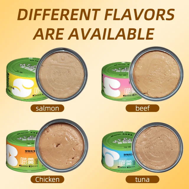 Заводская прямая продажа мистер Пэт оптовая консервированный корм для кошек лакомство домашних животных 170 г банок тунца влажный