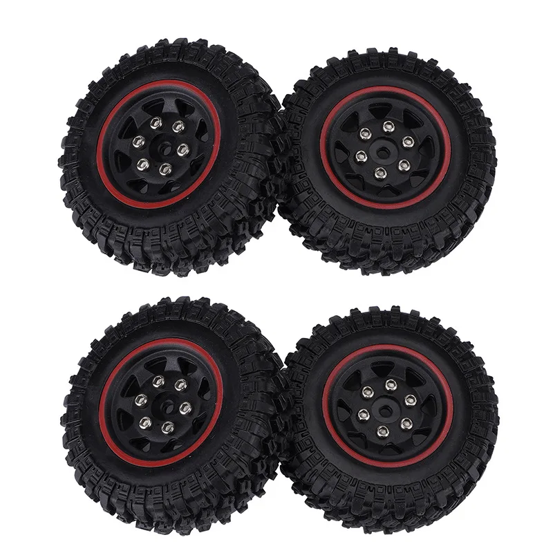 Пластиковые колесные диски резиновая шина для 1/24 RC Crawler SCX24 Jimny (4 шт.)