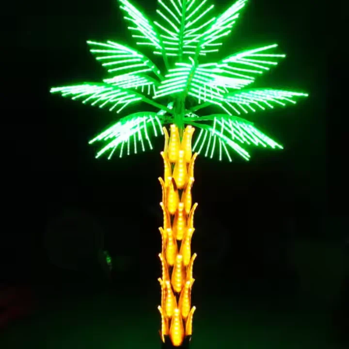 Outdoor Landscape Led Tree Light  Leaves Lighted Tree For Garden Yard Christmas Decoration