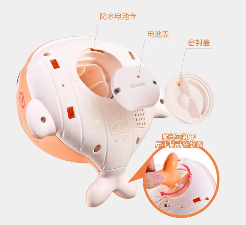 Narwhal Baby Bath Toys Shower Head Spray Water Sprinklers Waterproof Toddler Bathtub Shower Squirt Toy for Infant