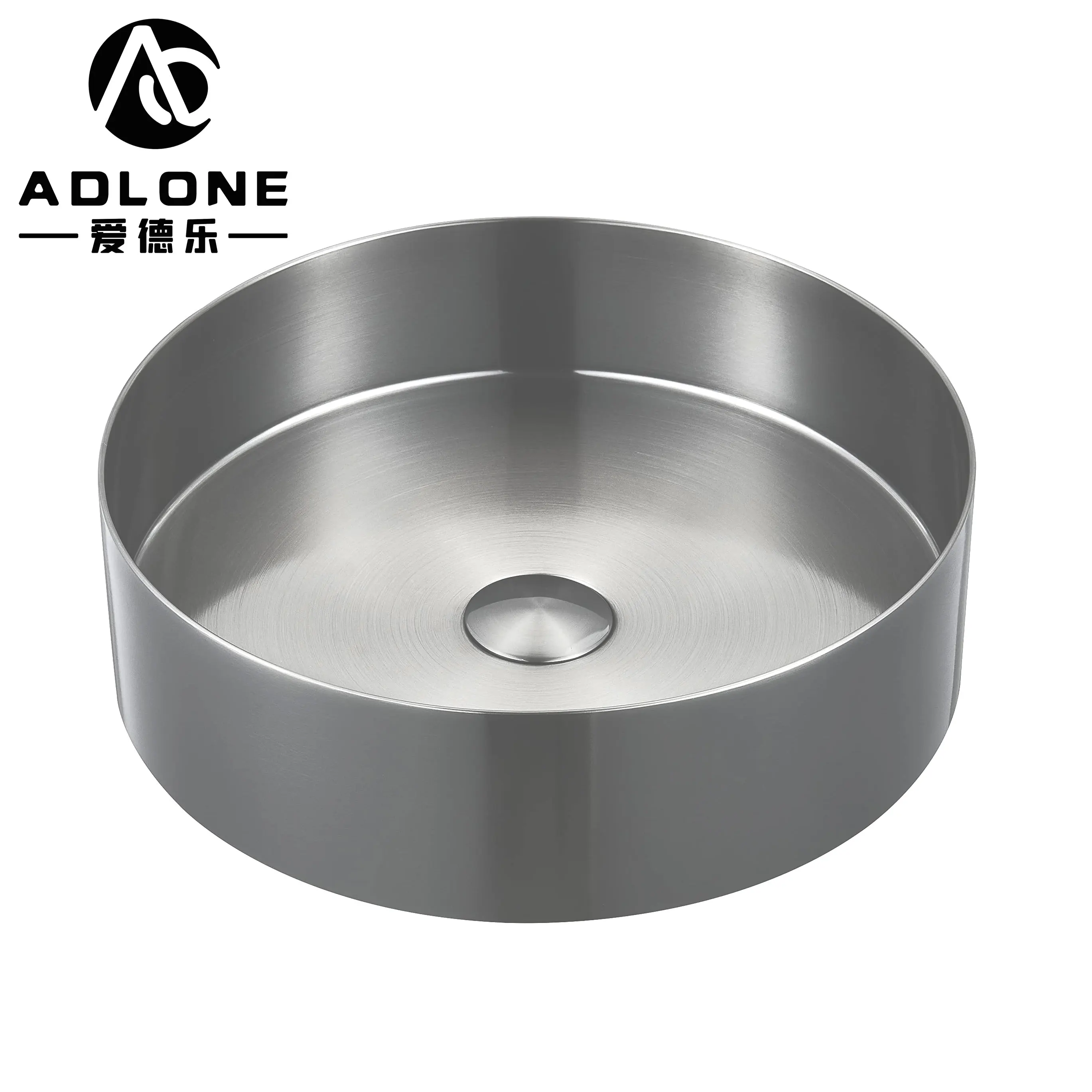 Round Concrete Glossy Basin Vessel Sink Concrete Bathroom Sinks  Bathroom Sinks