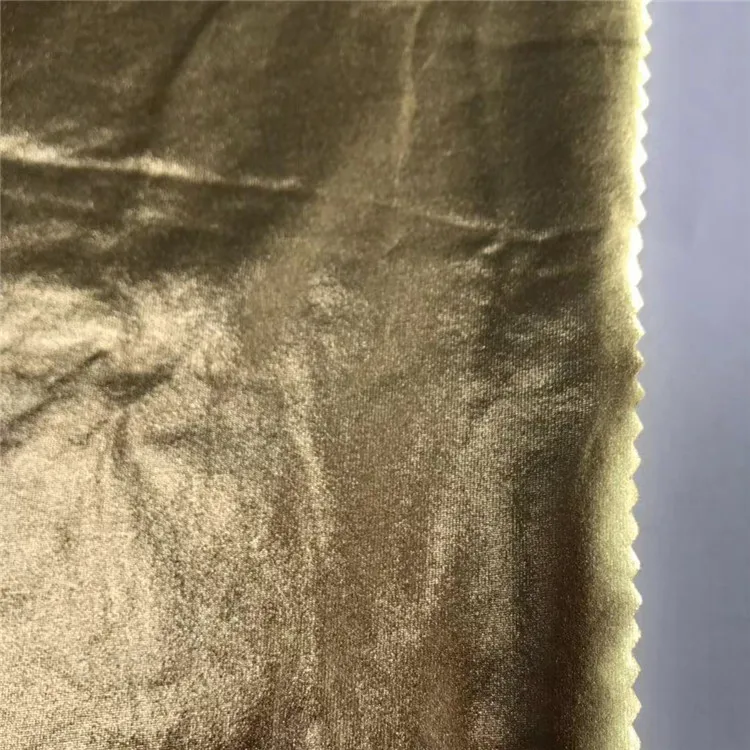 China Manufacturer Wholesale Luxury fashion gold fabric for dress sexy swimwear fabric