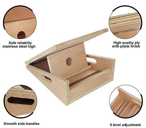 5 Levels Professional Wooden Slant Board Ankle Stretch Incline Boards