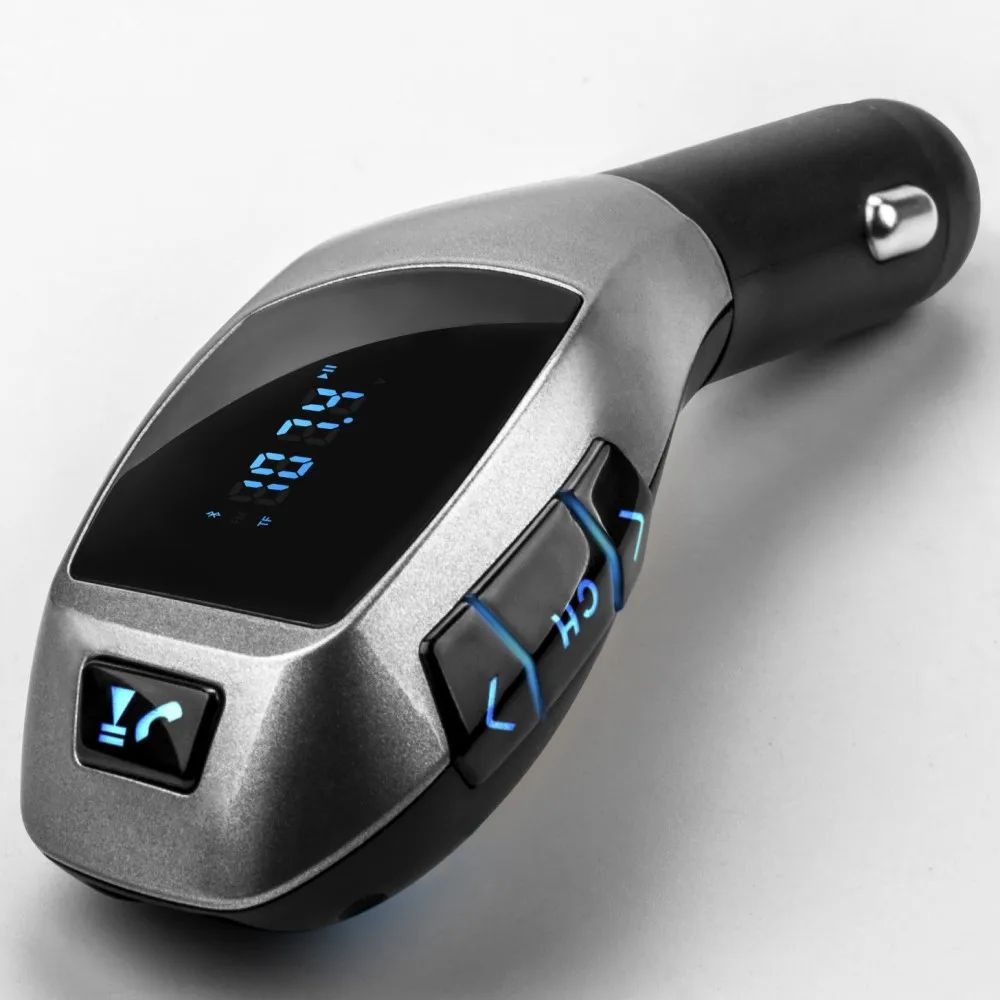 
Wholesale Drop Ship 2.1A Dual USB Wireless 3.0 Hands Free Car Kit with Digital Display,Voltage Detection 