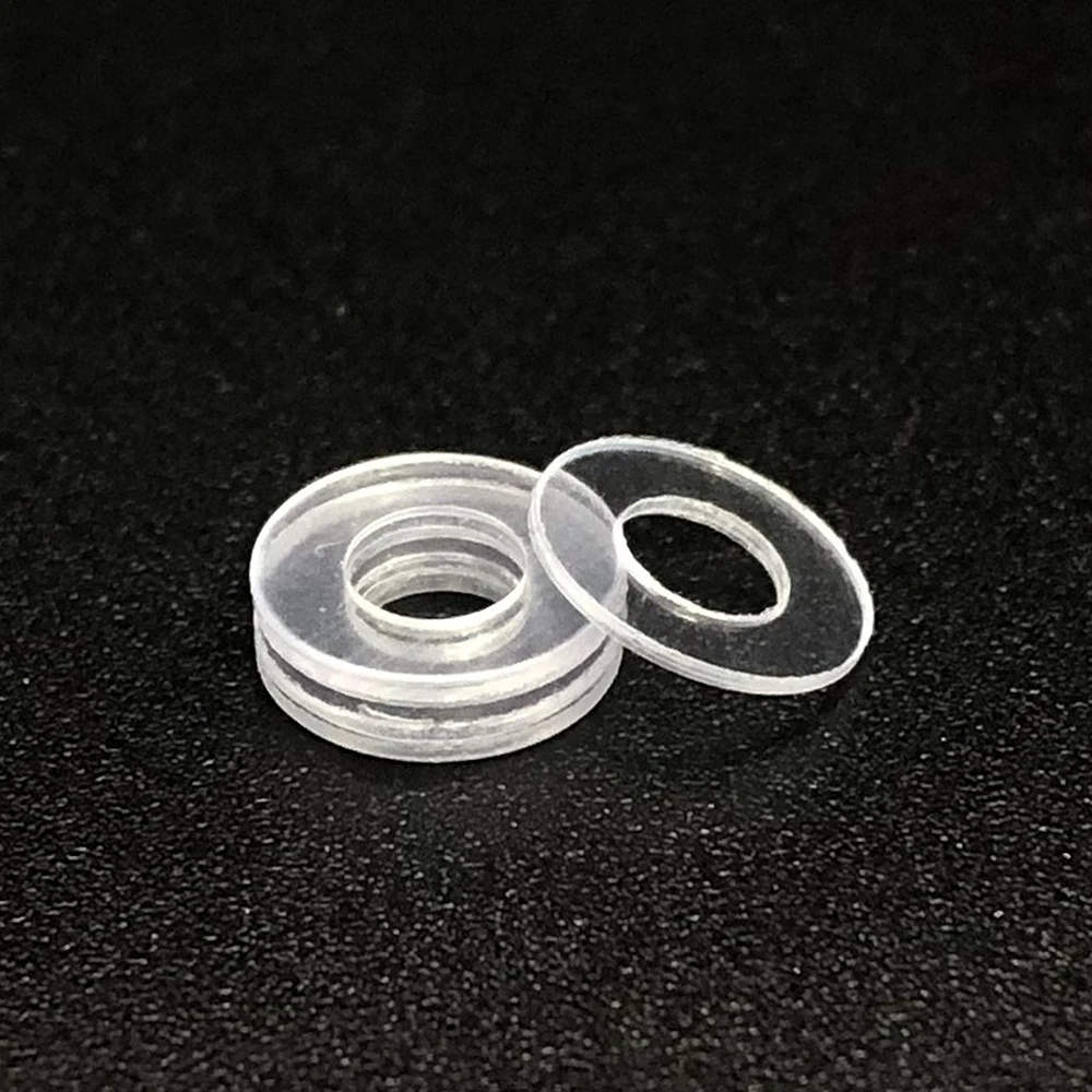 Customized Transparent Flat Washer M3 M4 M6 M8 M10 M12 PVC Plastic nylon Washers Thin Clear Silicone Rubber Washer Gasket