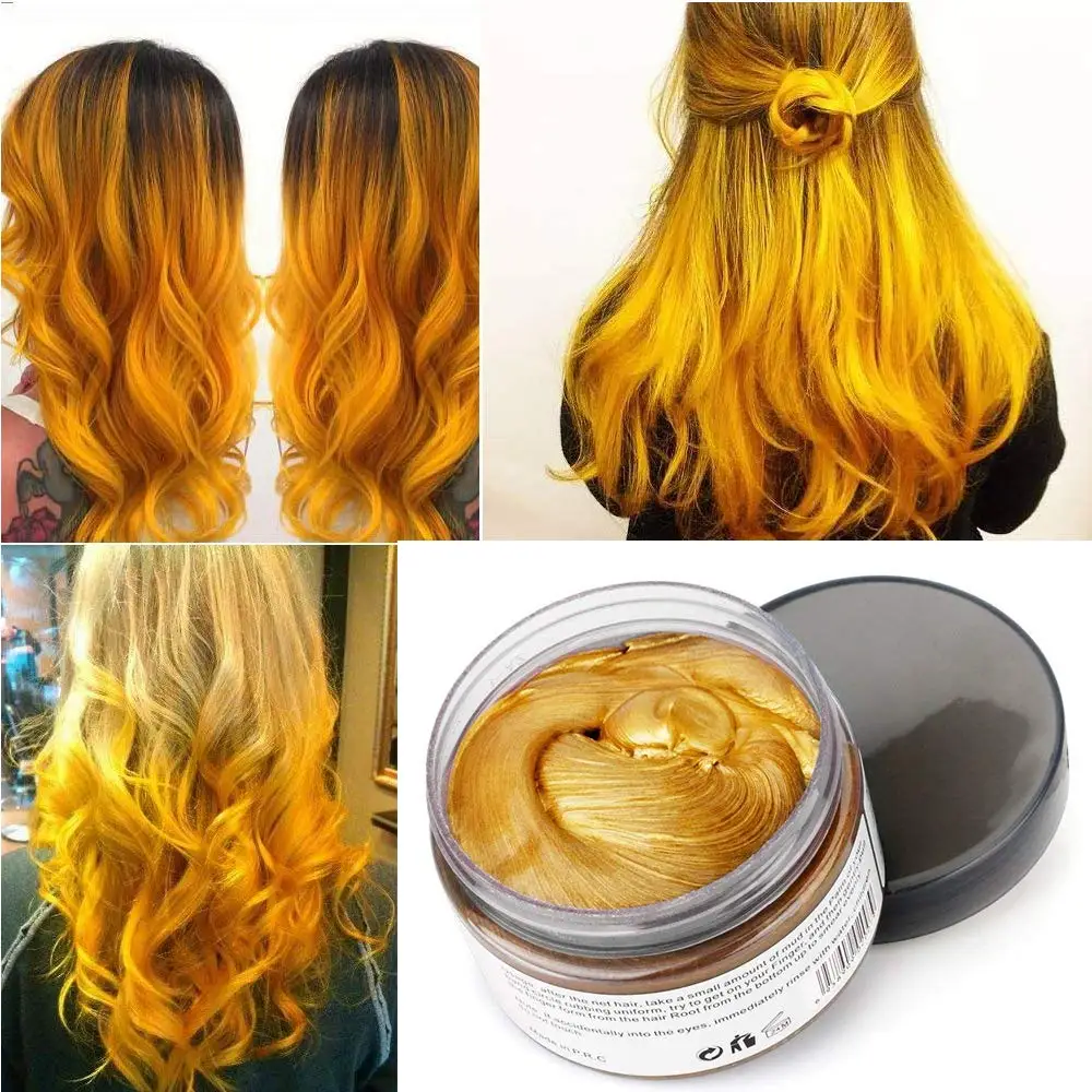 Best one -time fast hair color wax styling Hot selling gray colored