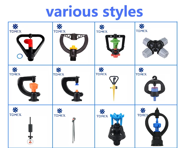 Farm Sprinkler Irrigation Equipment Plastic Micro Butterfly Irrigation Sprinkler Irrigation Nozzle Misting Sprinkler 1.5-2.5bar