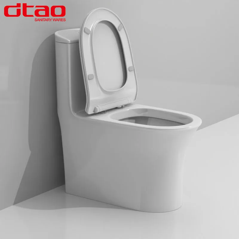 One Piece Pedestal Toilet Closestool Bathroom Wc Toilet Wholesale Porcelain Washroom Ceramic Water Saving Dual Flush 3/4.5L