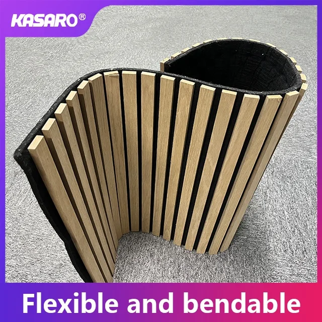 KASARO flexible wood panels flexible wood veneer wall panels for office flexible wood wall panel