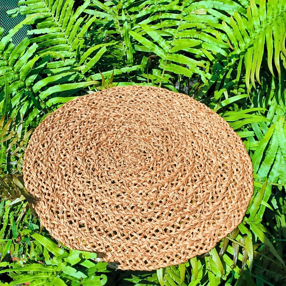 Manufacturer Direct! Unique Weaving Seagrass round Placemats for Dining Table New Model Wedding/Party Kitchen Use Made Vietnam