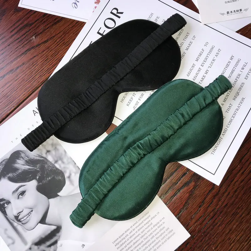 Оптовая продажа, 100% Шелковая Маска Для Глаз тутового шелкопряда для путешествий, роскошная шелковая маска для сна