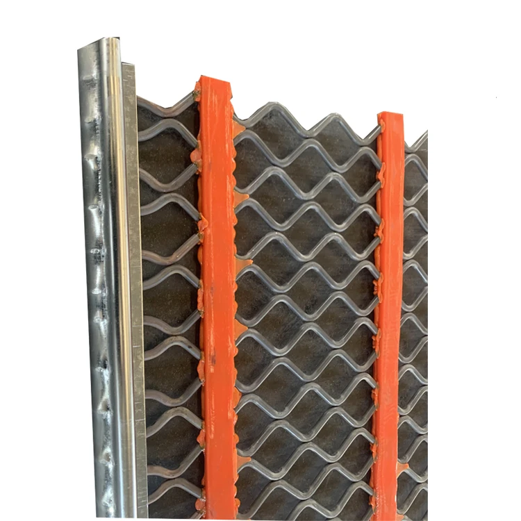 
High tensile strength with ductility Mine Industry Poly Self-Cleaning Screens with Crimped Wire Anti-clogging Wire Mesh 