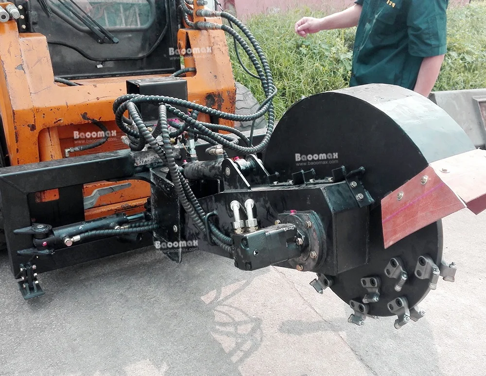 China factory skid steer attachment stump grinder for skid steer loader