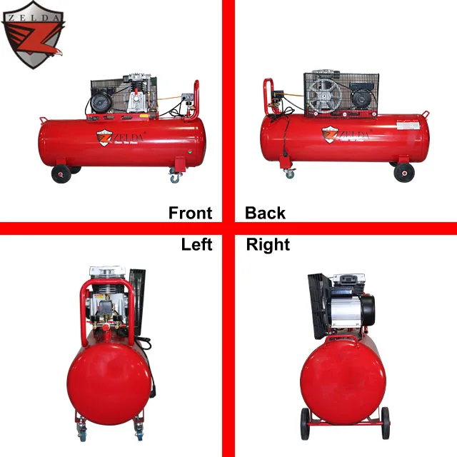 Hot Sale 3HP 200L Industrial Belt piston Driven portable Air Compressor 8 Bar/115Psi Pneumatic air compressor