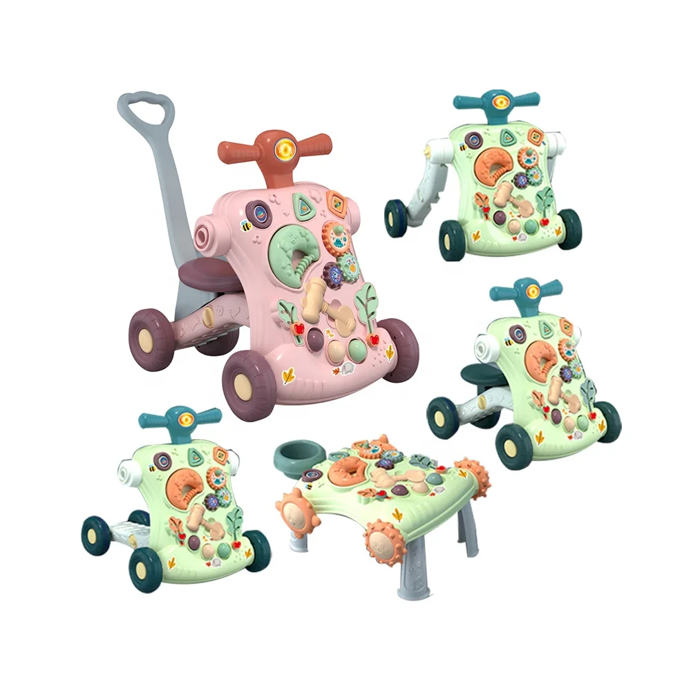 5 в 1 многофункциональные детские игрушки-ходунки тележка для малышей с экологичной рамкой и высокопрочной деформируемой конструкцией