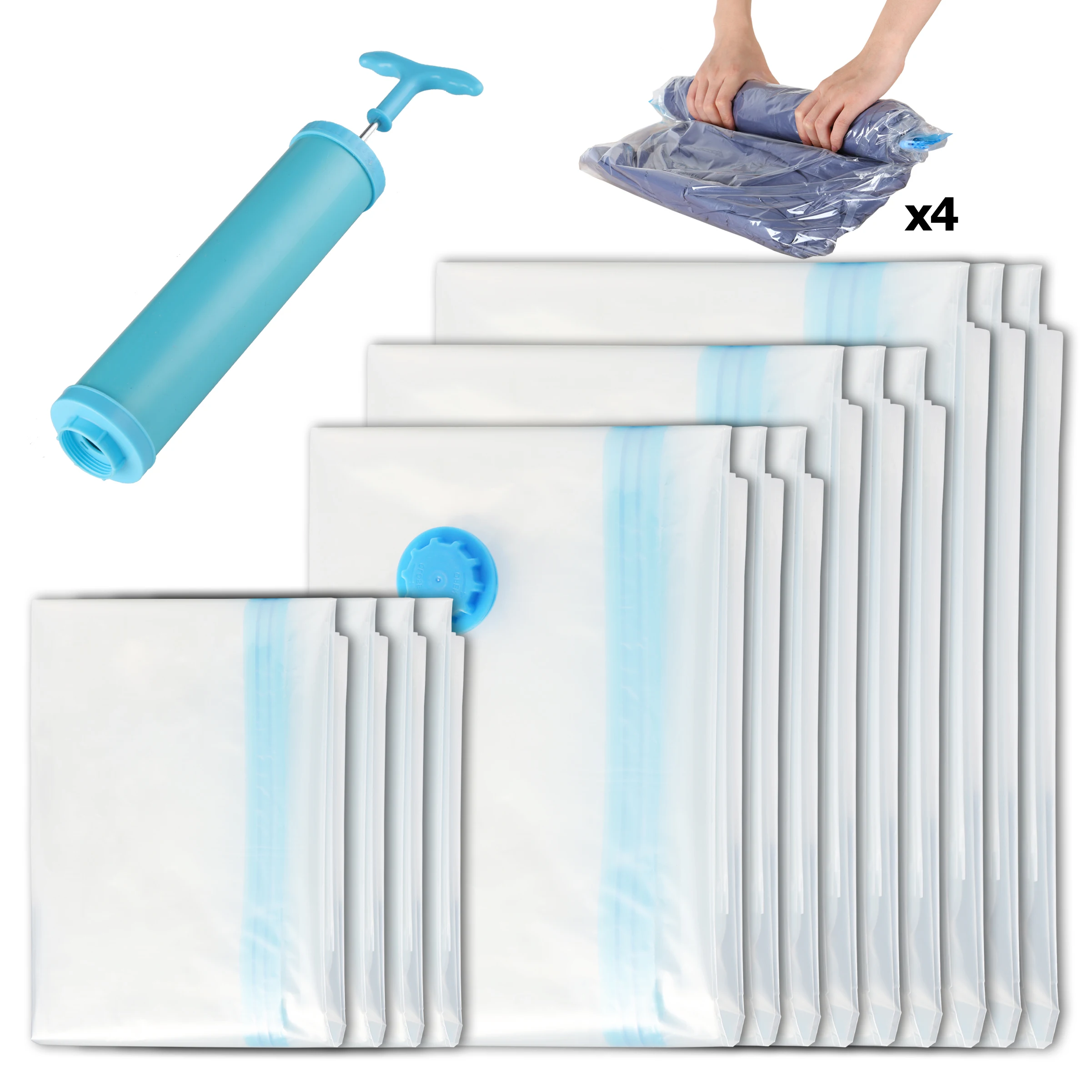 
Vacuum Storage Bags to Space Saver 80% for Clothes Vacuum Compression Storage Bags for saving space 