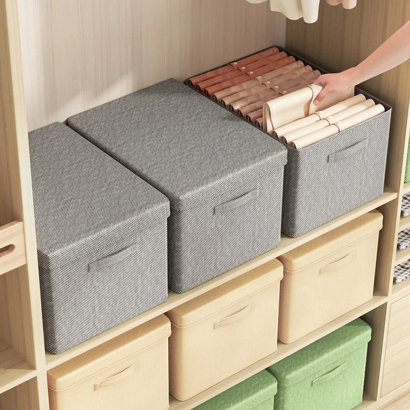 Hot Selling File Document Box Foldable Storage Boxes Wardrobe Storage Basket Storage Baskets Box Foldable Organization