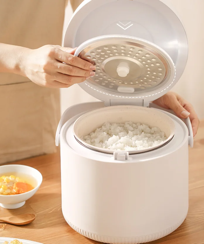 Touchable Button 2L Aluminum Non-stick Coating Multicooker Mini Rice Cooker Electric