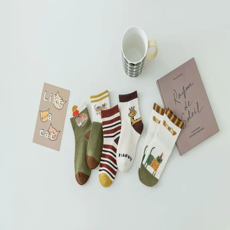 Custom logo baby socks kids socks wholesale soft breathable cotton ribbed children socks