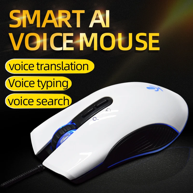 A9 Smart Ai Voice Mouse with Voice Typing Search Auto Translate for Computer Desktop AI mouse
