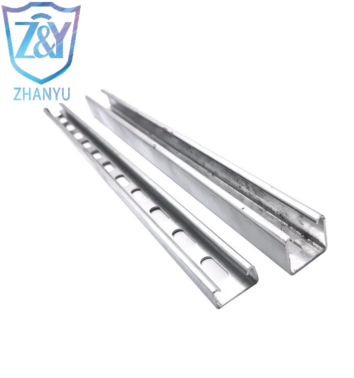 Riel strut C Channel Seismic support C channel construction ceiling use Hot Dip Galvanized