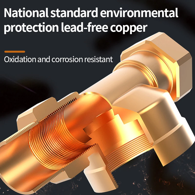 New Brass stainless steel Flushable Filtration Cement Sand Faucet Water Prefilter