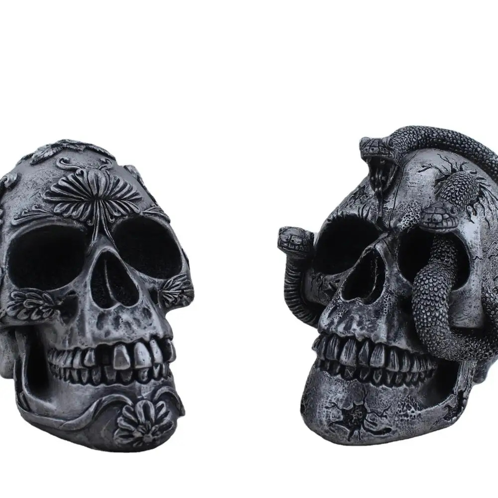 Wholesale resin crafts Halloween skeleton sculpture home decoration holiday decorations