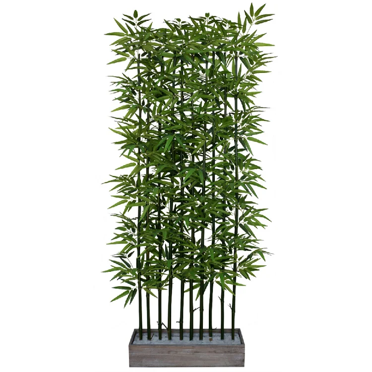 Artificial box hedge 6ft large plastic fence bamboo for garden landscaping