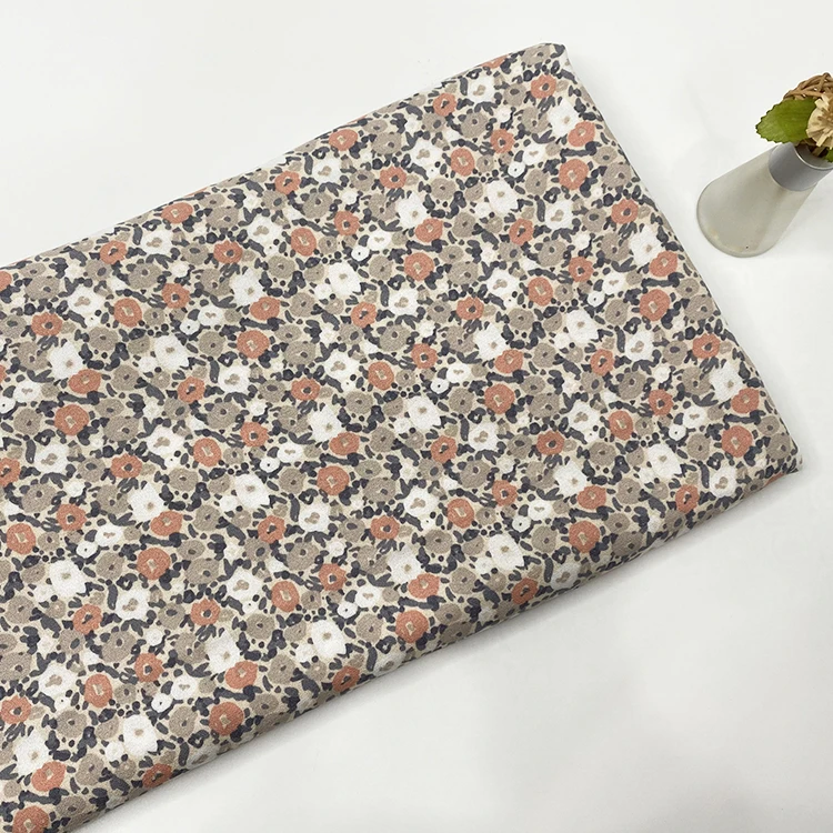 Harvest 100% rayon woven crepe small floral printed fabric suitable for dress and shirt