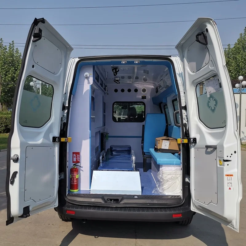 Huanghe Whirlwind Mobile Six Seats Medical Emergency Hospital Ambulance Vehicles