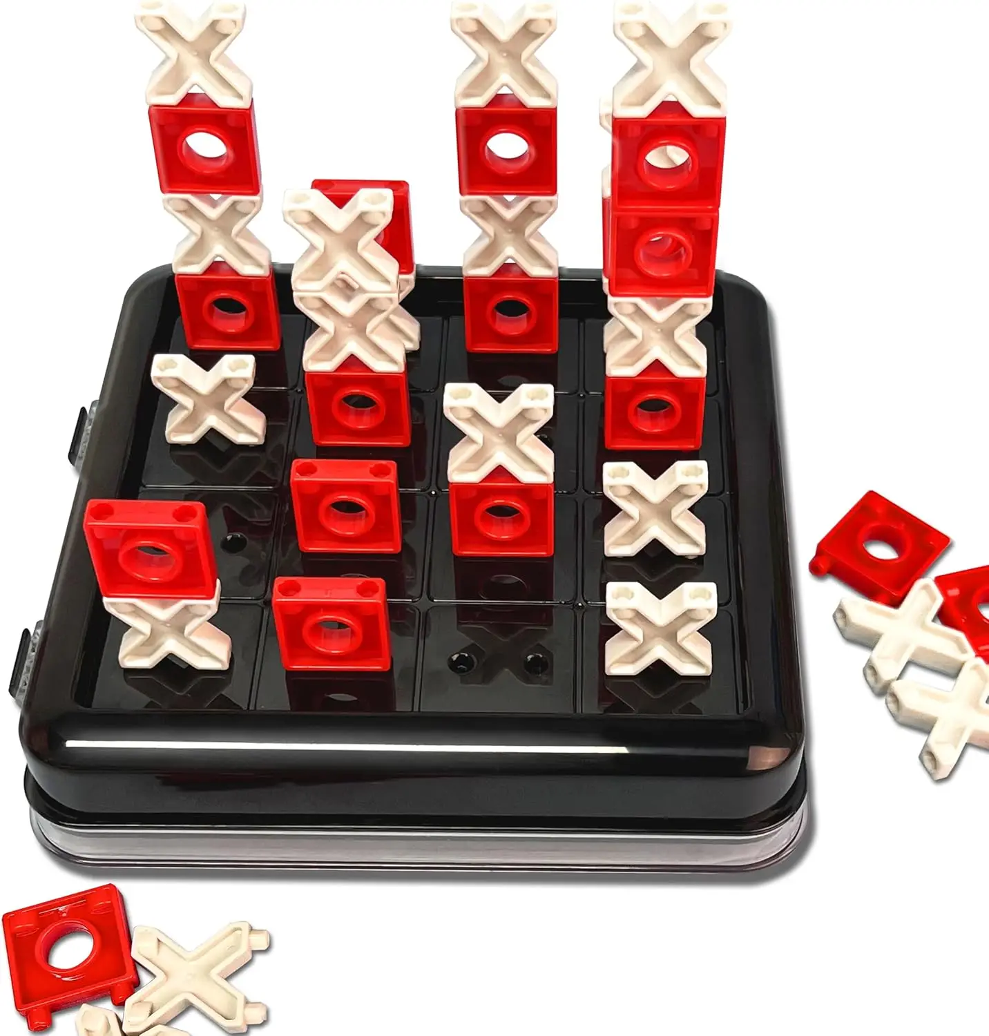 3D Tic Tac Toe сумка для путешествий-портативная настольная игра с двумя уровнями сложности стратегии игры всех возрастов