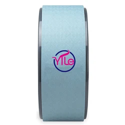 Exercise pilates back massage tpe yoga wheel with embossed logo