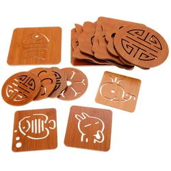 Square Round Bamboo Wooden Coasters for Drinks