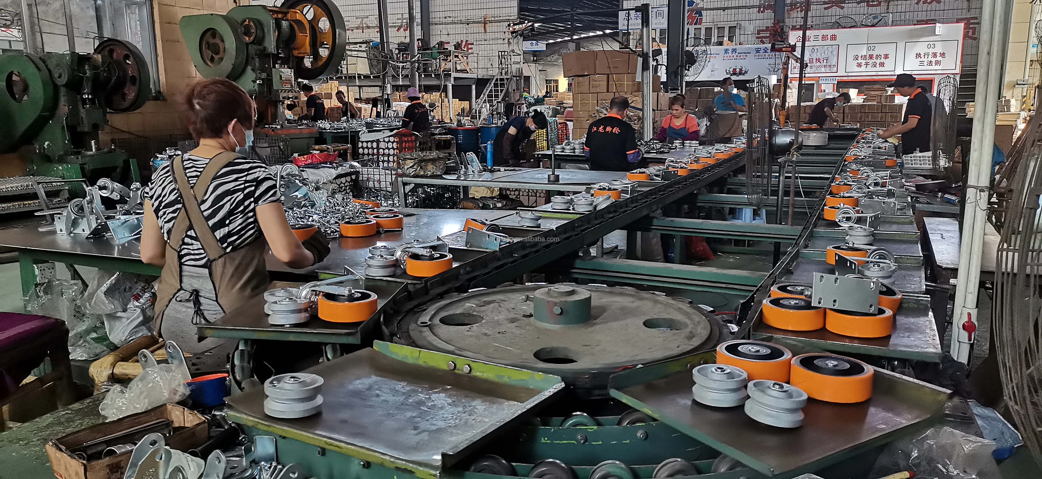 gate caster production line