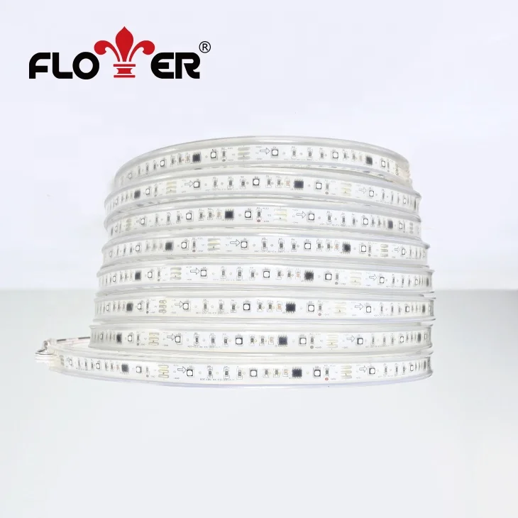 Цветок красный зелёный синий изменение цвета 12 В 3535 гибкая светодиодная лента с управлением SPI