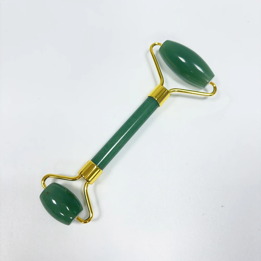 Wholesale Natural Green Jade gua sha Set Custom Logo gua sha Stone Improve Blood Circulation Anti Aging