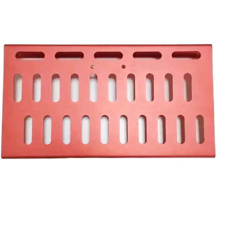 Custom CNC OEM Music instrument mechanicalaluminium Guitar pedal grill panel