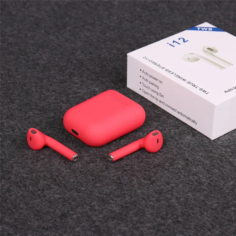 Manufacturer Mini In-Ear Low Latency Earbuds Hifi Sound Wireless Sports Gaming Waterproof Blue Tooth I12 Earplugs