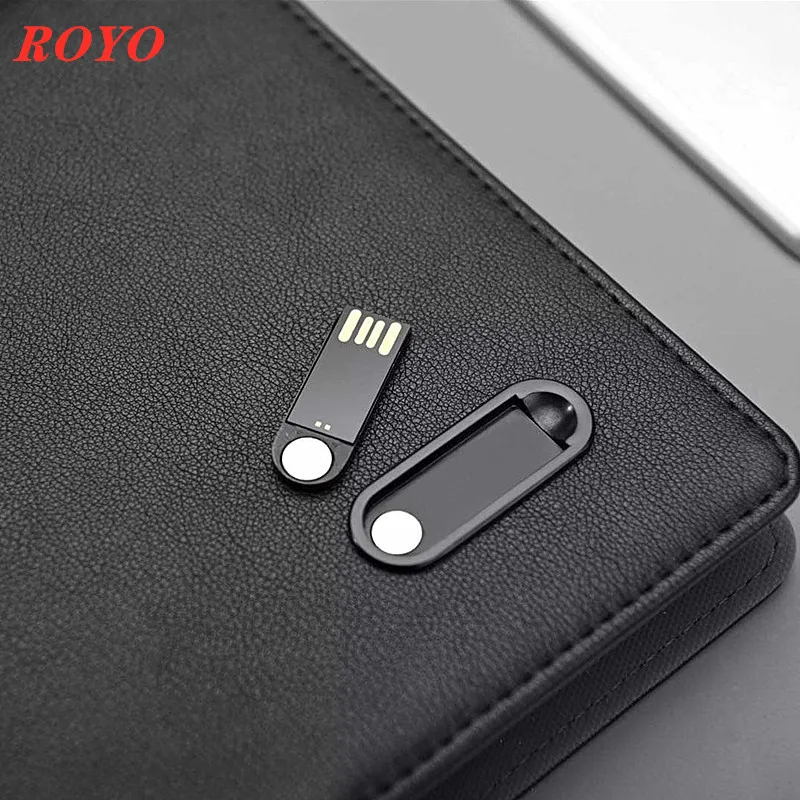 Power Bank notebook wireless charger notebook diary with power bank and usb flash drive luxury digital notebook custom